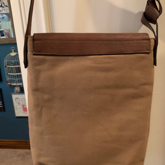 Leather and Canvas Freedom small sachel - Picture 3 of 7